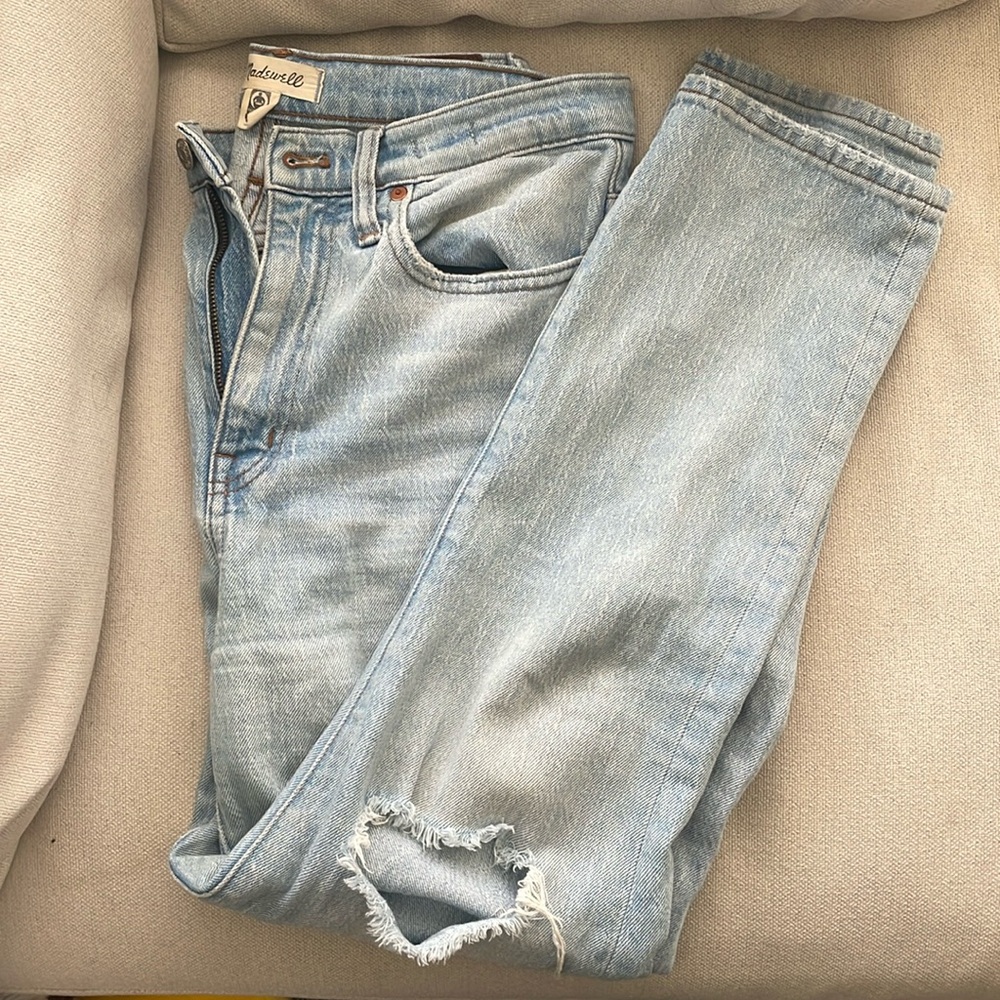 Madewell High-Rise Slim Crop Boyjean Jeans / 27